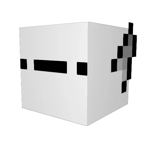 TheRandomHat Minecraft avatar head, 3D render