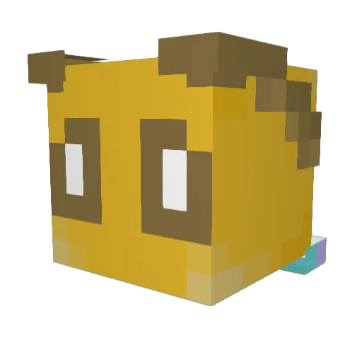 TheRandomMoth Minecraft avatar head, 3D render
