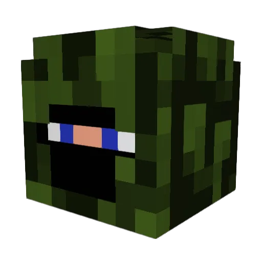 TheRandomer2 Minecraft avatar head, 3D render