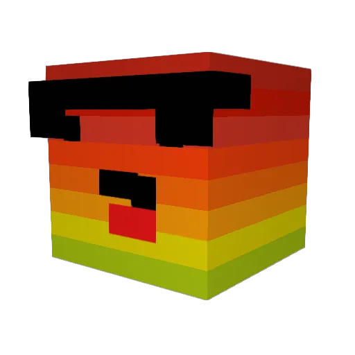 TheRaspyGamer Minecraft avatar head, 3D render