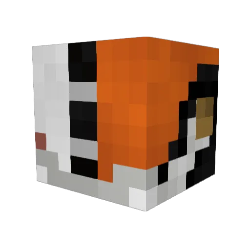 TheRatKing69 Minecraft avatar head, 3D render