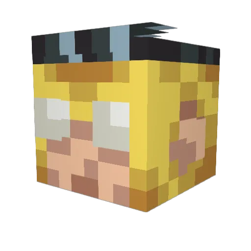 TheRatman13 Minecraft avatar head, 3D render