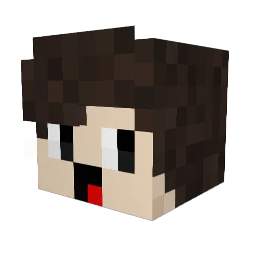 TheRavox Minecraft avatar head, 3D render