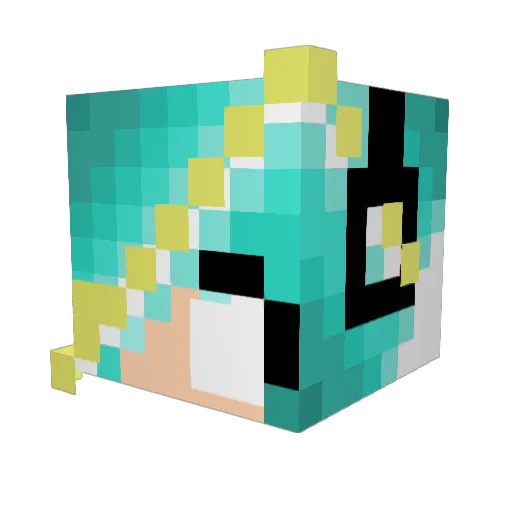 TheRay2011 Minecraft avatar head, 3D render