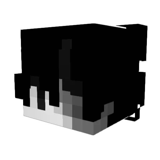 TheRazerML Minecraft avatar head, 3D render