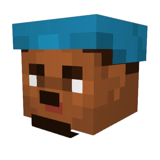 TheRazzleFrazzle Minecraft avatar head, 3D render