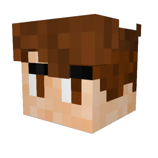 TheRead3r Minecraft avatar head, 3D render
