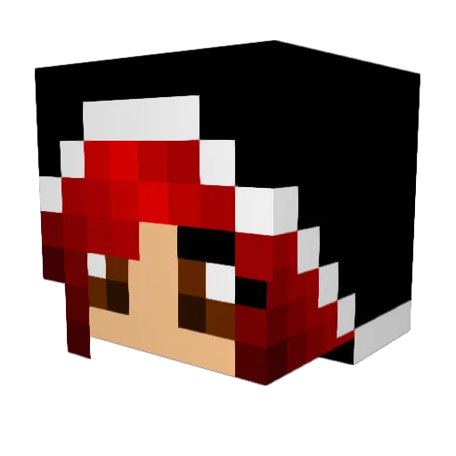 TheReal6God Minecraft avatar head, 3D render