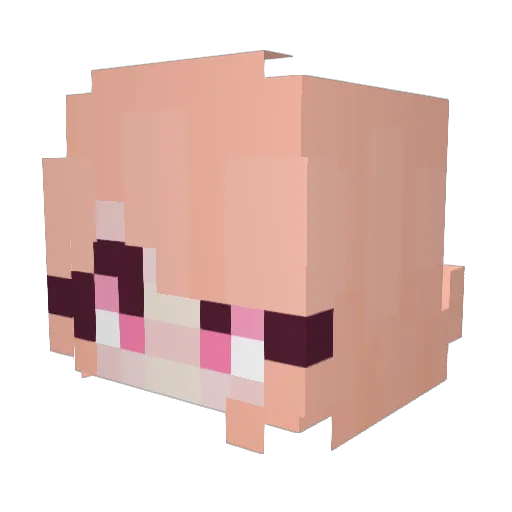 TheReal70Sure Minecraft avatar head, 3D render