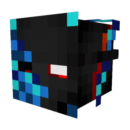 TheReal8091 Minecraft avatar head, 3D render