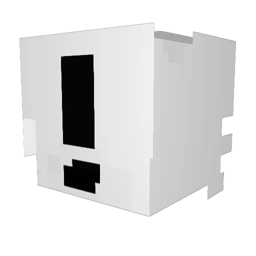 TheRealAiz Minecraft avatar head, 3D render