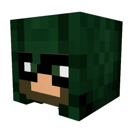 TheRealAlonso Minecraft avatar head, 3D render