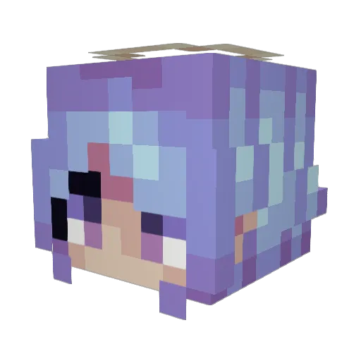 TheRealAngel Minecraft avatar head, 3D render