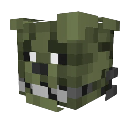 TheRealBigSlappy Minecraft avatar head, 3D render