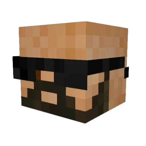 TheRealBlackNoir Minecraft avatar head, 3D render
