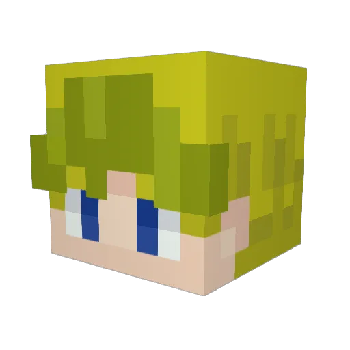 TheRealBoofhead Minecraft avatar head, 3D render