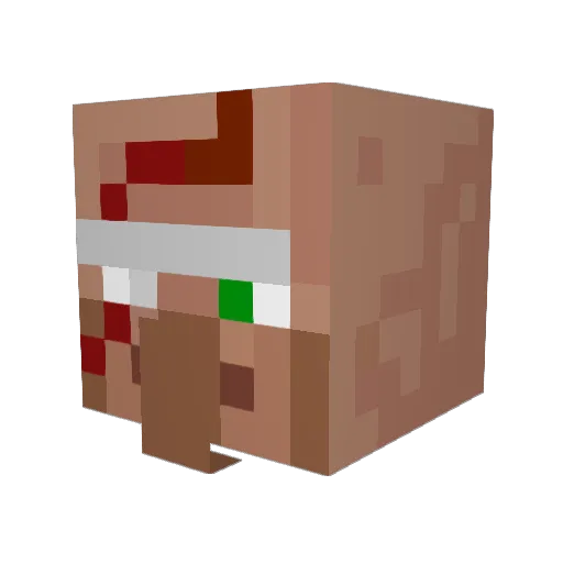 TheRealBossGames Minecraft avatar head, 3D render