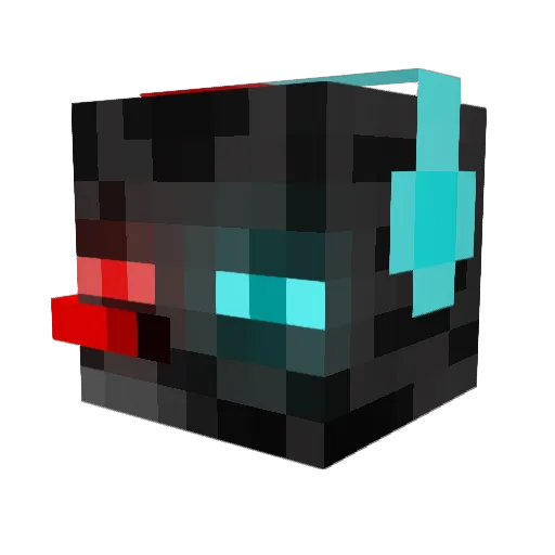 TheRealCal3b Minecraft avatar head, 3D render