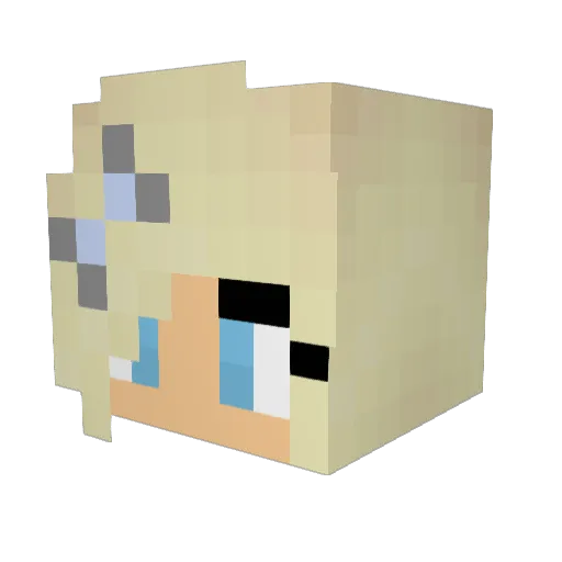 TheRealCharLOT Minecraft avatar head, 3D render