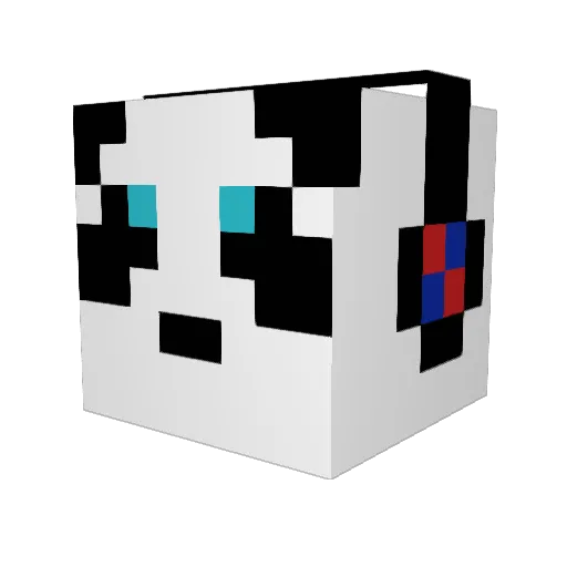 TheRealComboRoll Minecraft avatar head, 3D render