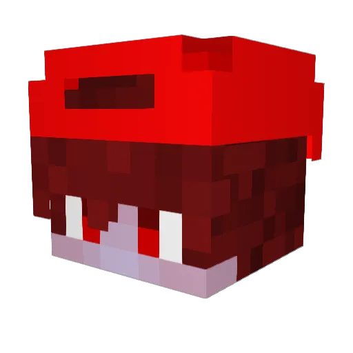 TheRealCosmicc Minecraft avatar head, 3D render