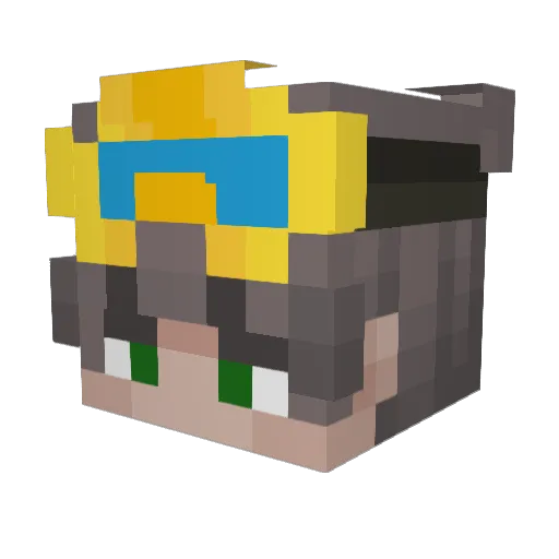 TheRealDeal975 Minecraft avatar head, 3D render