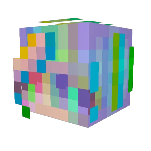 TheRealDragon05 Minecraft avatar head, 3D render