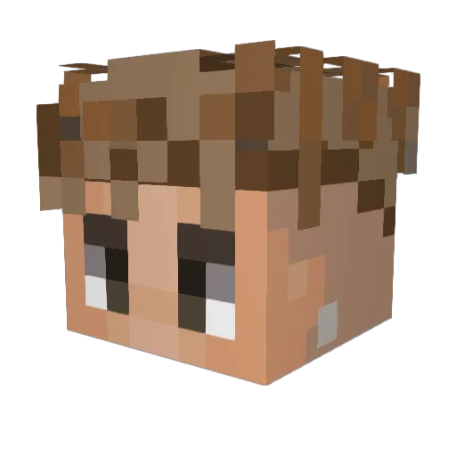 TheRealDream420 Minecraft avatar head, 3D render