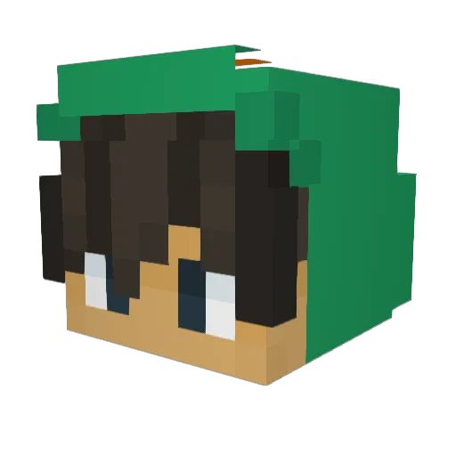 TheRealDuckmanTR Minecraft avatar head, 3D render