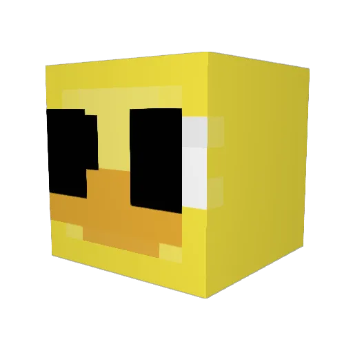 TheRealDuckz Minecraft avatar head, 3D render