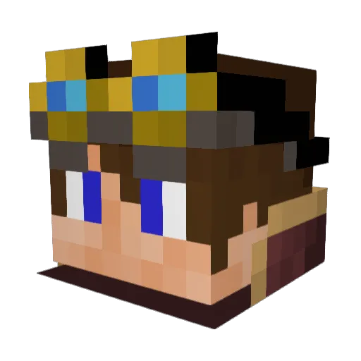 TheRealElDiablo Minecraft avatar head, 3D render