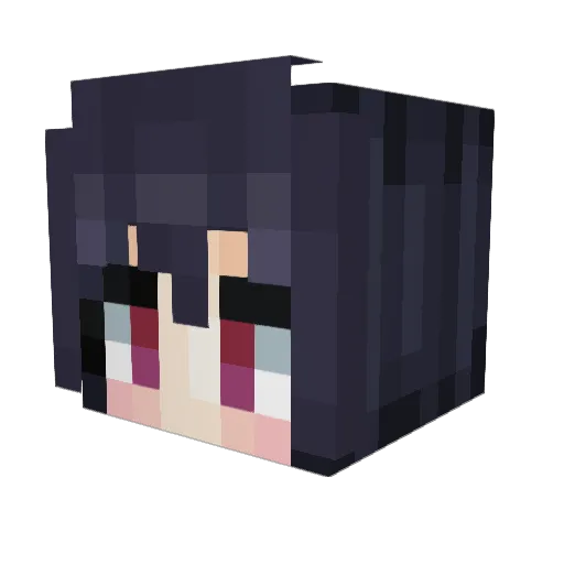 TheRealEmg Minecraft avatar head, 3D render