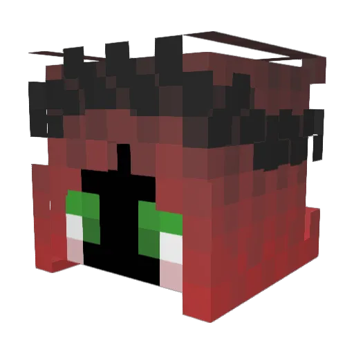 TheRealFlapjack Minecraft avatar head, 3D render