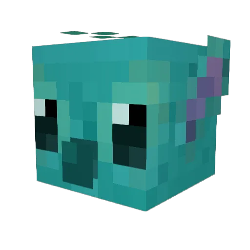 TheRealFlyOo Minecraft avatar head, 3D render