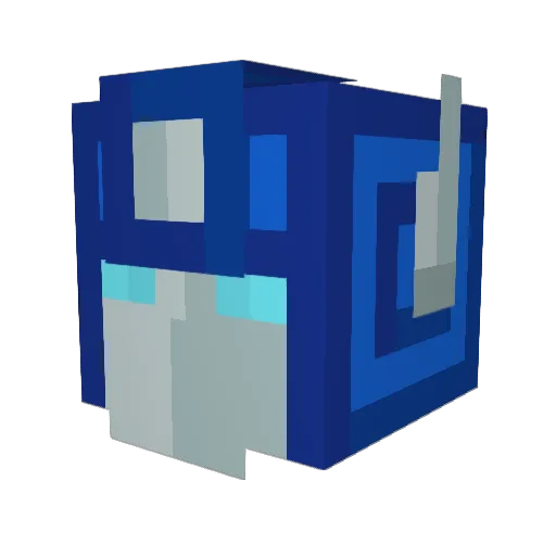 TheRealFragger Minecraft avatar head, 3D render