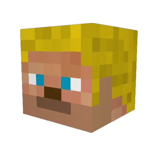TheRealGamerGabe Minecraft avatar head, 3D render