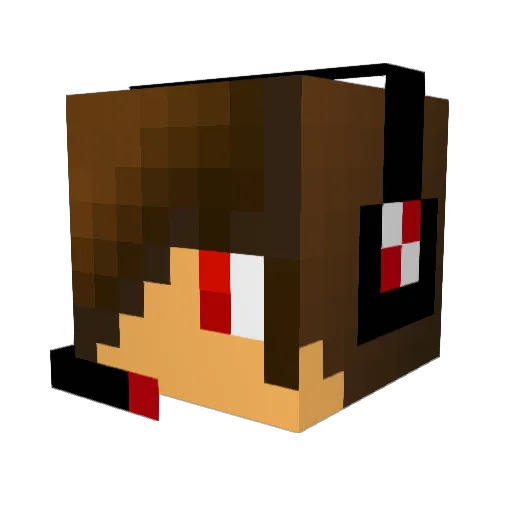 TheRealGriefer Minecraft avatar head, 3D render