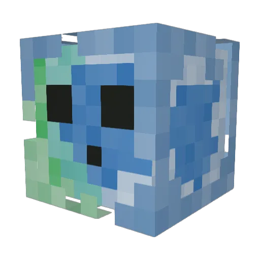 TheRealGriind Minecraft avatar head, 3D render