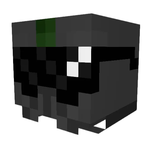 TheRealJib Minecraft avatar head, 3D render
