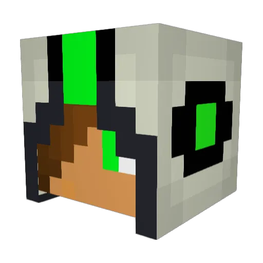 TheRealJok3r Minecraft avatar head, 3D render