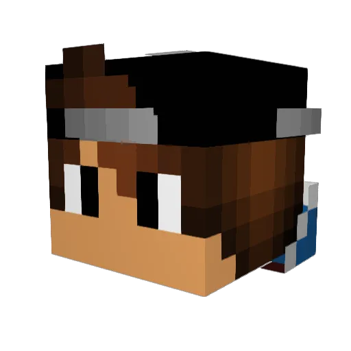 TheRealJorden Minecraft avatar head, 3D render