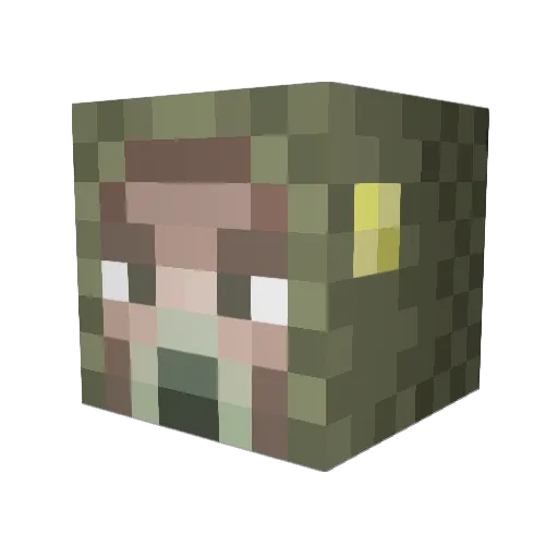 TheRealJoy Minecraft avatar head, 3D render