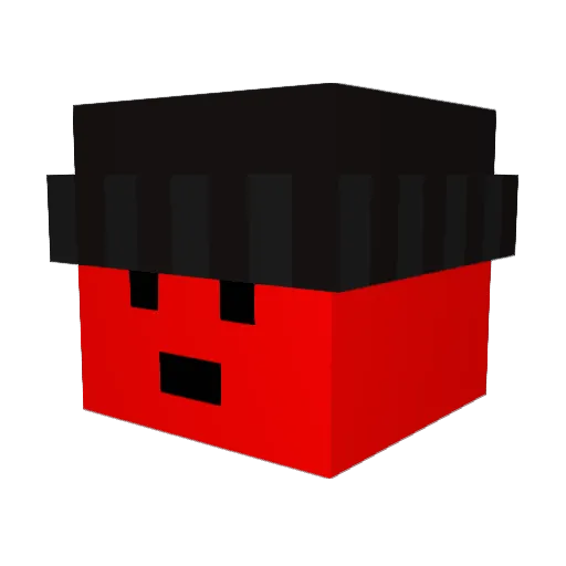 TheRealKeraZ Minecraft avatar head, 3D render