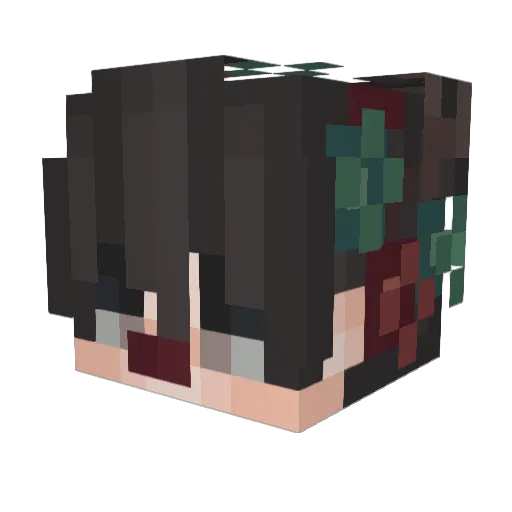 TheRealKnown Minecraft avatar head, 3D render
