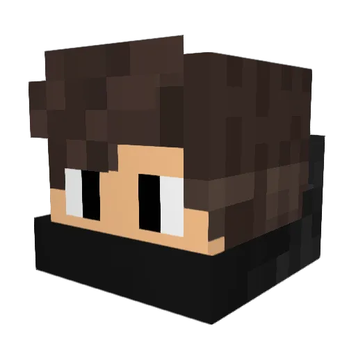 TheRealLeLogo Minecraft avatar head, 3D render