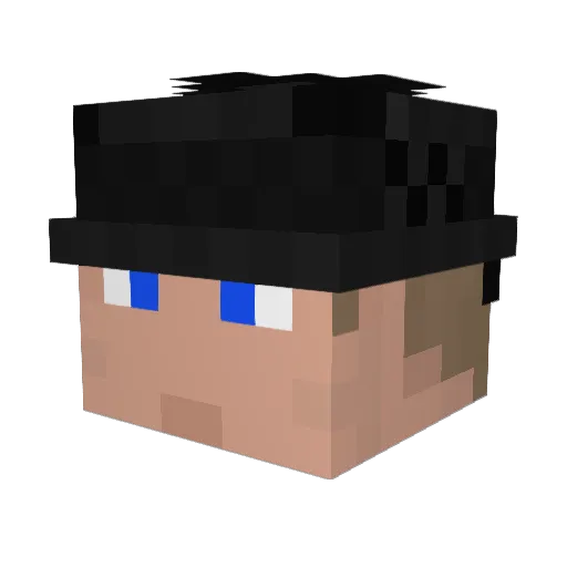 TheRealLennyLen Minecraft avatar head, 3D render