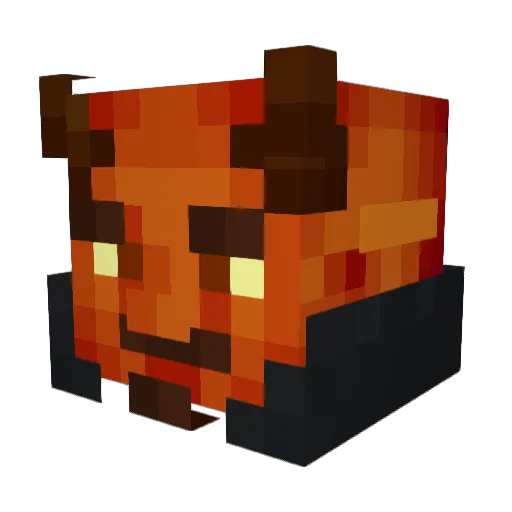 TheRealLucifer Minecraft avatar head, 3D render