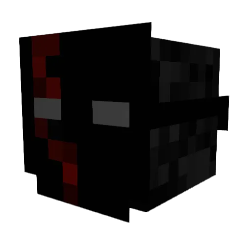 TheRealMasterRed Minecraft avatar head, 3D render