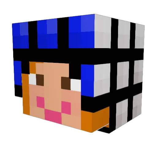 TheRealMasterTEM Minecraft avatar head, 3D render