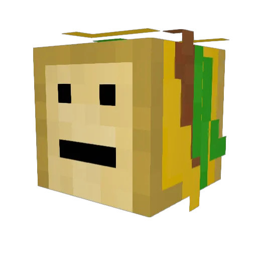 TheRealMimi360 Minecraft avatar head, 3D render